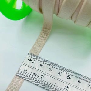 Buy cheap Custom Bra Elastic Band Black White Shiny Fold Over Elastic Trimming Ribbon Binding Bias Tape For Bra from wholesalers