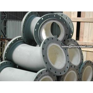 Buy cheap Wear Resistant Ceramic Tile Lined Pipe With Holes from wholesalers