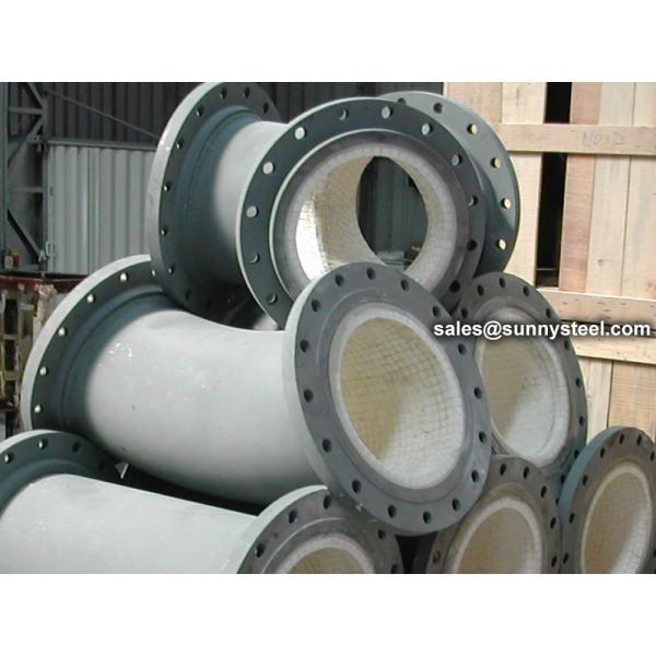 Quality Wear Resistant Ceramic Tile Lined Pipe With Holes for sale