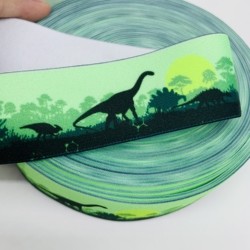 Custom printed elastic waist bands waistband tape ribbon for trousers