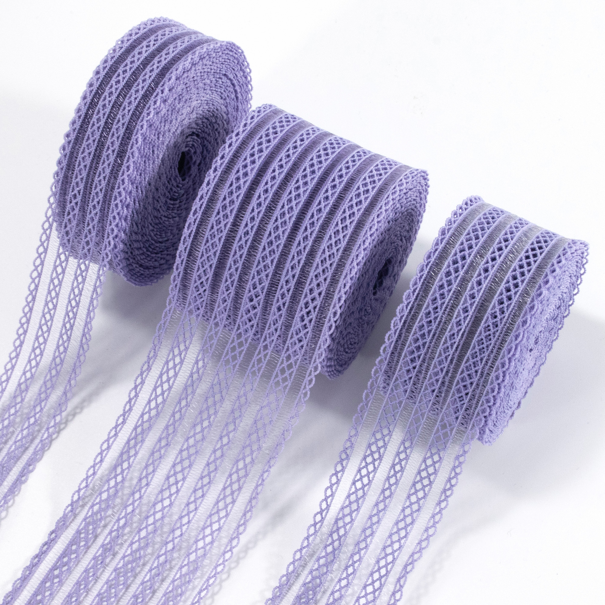 Buy cheap High quality elastic hollow fish silk mesh elastic belt underwear elastic band for clothes from wholesalers