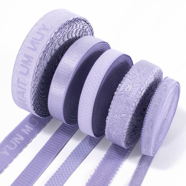 Wholesale custom width color elastic bra strap nylon soft invisible elastic band