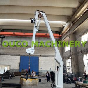 Abs Certificate 0.99t Knuckle Boom Marine Deck Crane