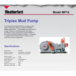 Buy cheap MP8 MUD PUMP, BOMCO F1600 MUD PUMP, WEATHERFORD MUD PUMP, PZ9 MUD PUMP, MP10 MUD PUMP, PZ11 MUD PUMP, MP16 MUD PUMP from wholesalers