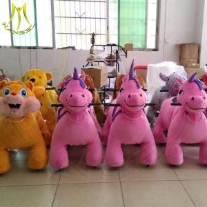Buy cheap Hansel Guangzhou toy coin operated walking plush electric ride on animals from wholesalers