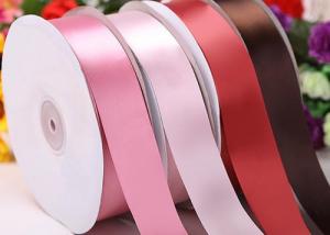China 1 Inch Gift Wrap Ribbon Roll , Double Faced Satin Ribbon 100 Yards on sale