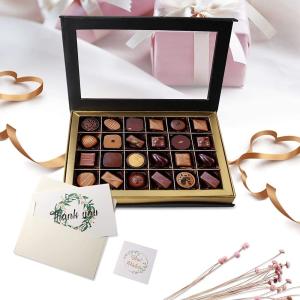 Buy cheap 24 Cavities Custom Chocolate Sweet Gift Boxes Packaging With Window from wholesalers