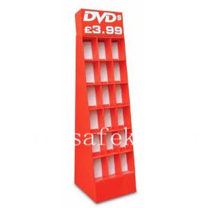 Buy cheap 18 Cells Floor Display Rack design for DVDs from wholesalers