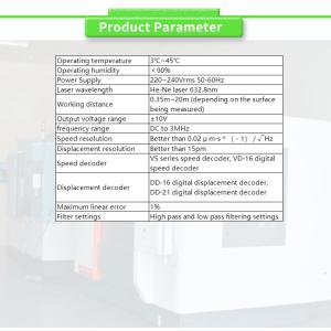 Highly Accurate UBZD3000Y Vibration Instrument With Single Point Laser Detection