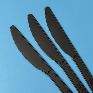 CPLA ECO Friendly 7 Inches Knives Cutlery Set Disposable Biodegradable Knives