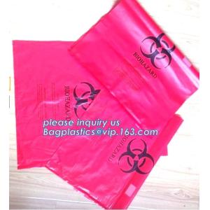 Plastic biohazard infectious waste Dustbin liner, Autoclave Biohazard Bags, High