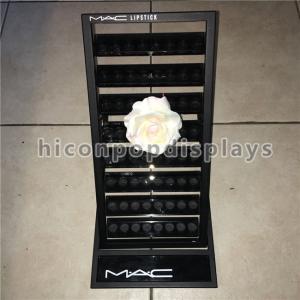 Buy cheap Cosmetic Store Desktop 64 Pockets Acrylic Lipstick Holder With Polishing Finished from wholesalers