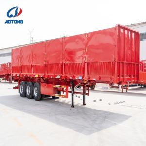 Buy cheap 60T 3-Axle Side Wall Grain Trailer with Mechanical/Air Suspension from wholesalers