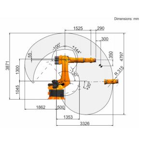 KR 240 R3330 Kuka High Speed Robotic Arm Use For Floor Machining Handling