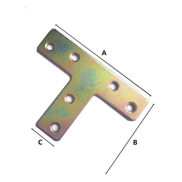 Buy cheap Customized Metal Flat T Bracket for Woodworking Structures from wholesalers