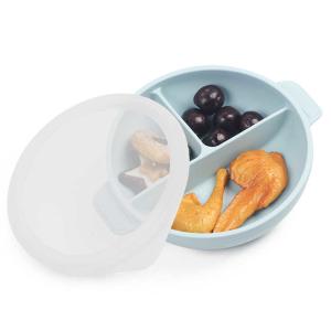 Buy cheap Leak Proof Silicone Feeding Bowl With Lid Suction Bowl Weaning from wholesalers