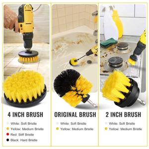 26 Piece Power Drill Brush Set for Cleaning Power Scrubber Brush Pad Sponge Kit