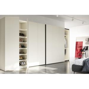 Bespoke Modern White Wardrobe Closet Custom With Shoe Cabinet