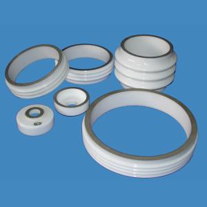 China Medical Accelerators Metallized Ceramic Insulator , Alumina Ceramic Liner Ring on sale