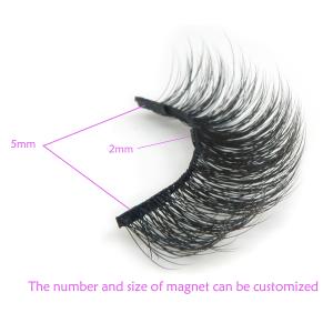Buy cheap ODM Black Natural False Eyelashes Magnetic Lashes With Eyeliner from wholesalers