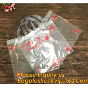 Buy cheap Factory Custom made Environmental PVC clear packaging toy storage handle bag,plastic tote packaging bag with handles fro from wholesalers