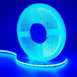 CE LVD EMC ROHS FCC REACH ERP2.0 Certified Ice Blue COB Led Strip Light with 8mm