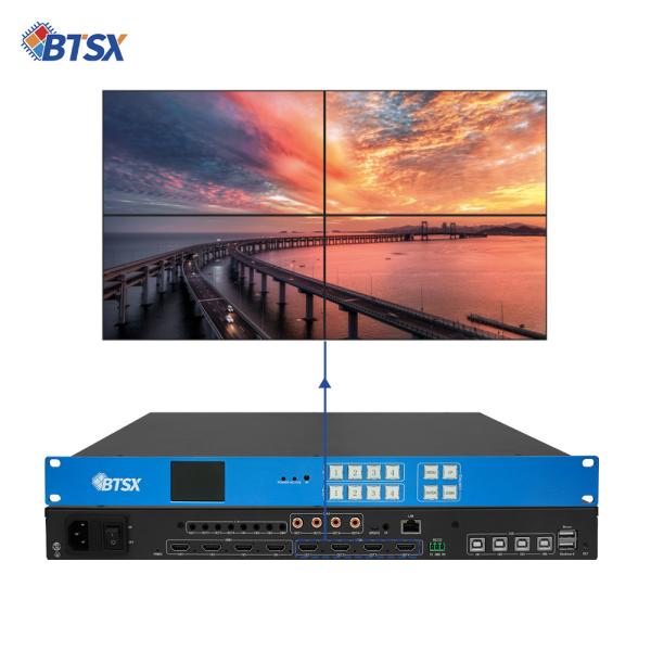 Buy cheap 4K60 HDMI Video Wall Controller with 600MHz Processing for Engineering Display Applications and RGB444,YUV444,YUV422 Color Formats from wholesalers