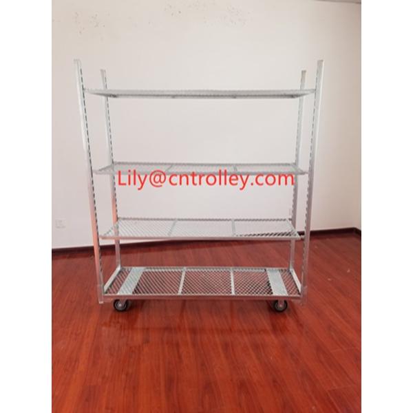 Buy cheap Metal Mesh Seedling Cart Danish Flower Cart With PP Wheel from wholesalers