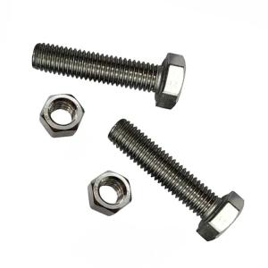 A2-70 Grade Polished Hex Head Bolts 100Pcs M6-M24