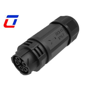 IP67 Waterproof 5 Pin Male Female Connector High Current Rated 30A With Push