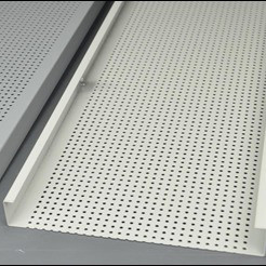 Buy cheap Hook Up Aluminum Suspension Ceiling Panels With Strip Designs from wholesalers
