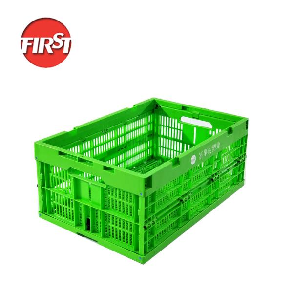 Customized Color Foldable Mesh Plastic Crates for Fruits and Vegetables Easy to