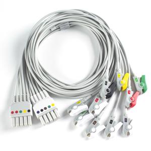 Compatible Mindray BeneHeart D6 Defibrillator 10Lead EKG Leadwires IEC Grabber