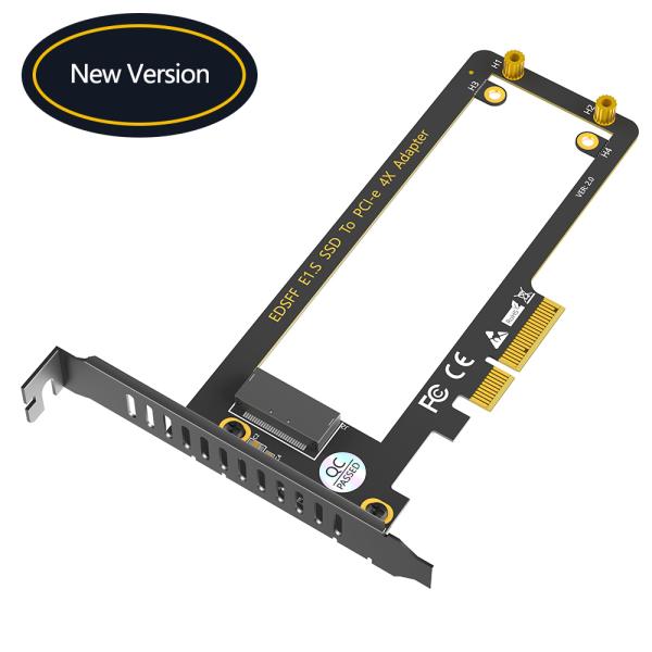Quality PCI-E 4.0 4X to NVMe Ruler 1U GEN-Z EDSFF 9.5mm 15mm 25mm Thickness Short SSD E1.S with Heat Sink PM9A3 PM9D3 P5801X Carrier Adapter for sale