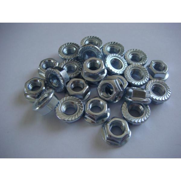 Carbon Steel Galvanized Hex Flange Nut for Heavy Industry according to DIN Standard