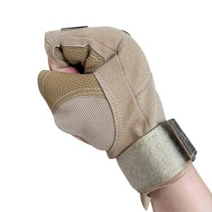 Buy cheap Protect Your Hands with M-XL Half Finger Climbing Hand Protection in PU/Nylon/Fiber from wholesalers