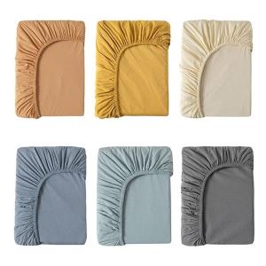 Buy cheap Washable Solid Pattern Type Polyester Fiber Fitted Sheet for Simple Style Bedspread from wholesalers