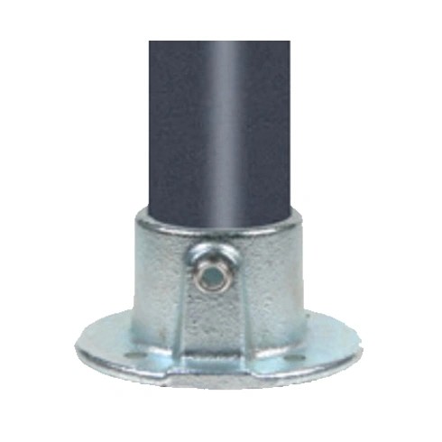 Quality Galvanized Malleable Iron Handrail Wall Plate With Four Countersunk Holes for sale