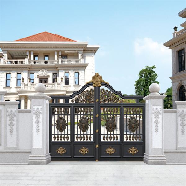 Quality Compound Wall Aluminium Fence Gate Security Electric Lightweight OEM for sale