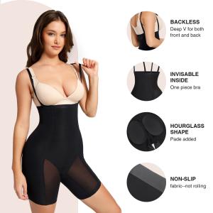 Firm Compression Fitted waisted Boxers with Hips and Crotch Shapewear Butt