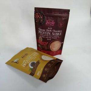 Buy cheap 120 Microns Stand Up Matte Protein Powder Mylar Zip Pouches from wholesalers