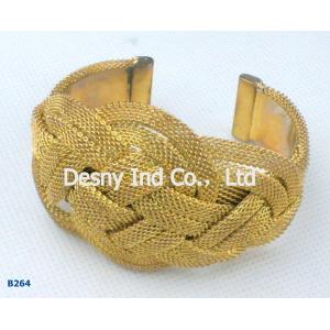 Buy cheap Elegant OEM / ODM metal bangles with gold plated from wholesalers