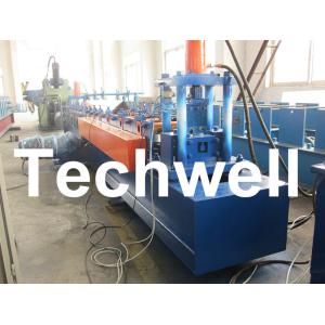 Buy cheap 1.5 - 2.5mm Security Door Track Roll Forming Machine With 16 Forming Stations from wholesalers