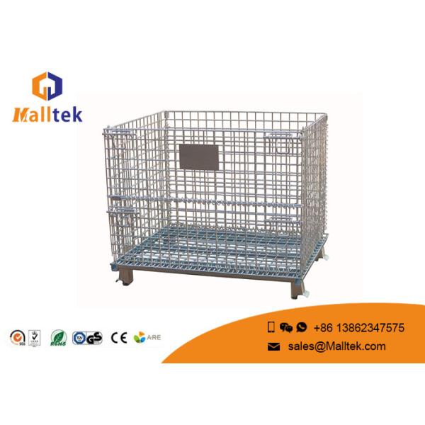 Buy cheap Foldable Wire Mesh Pallet Stillages Convenient For Warehouse Storage from wholesalers