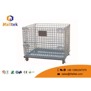 Buy cheap Foldable Wire Mesh Pallet Stillages Convenient For Warehouse Storage from wholesalers