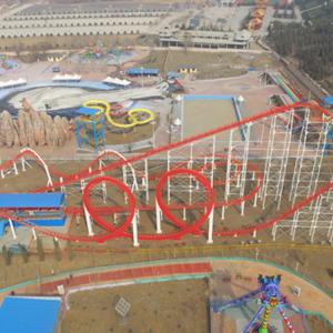 Buy cheap Thrilling Amusement Park Roller Coaster , Five Rings Funny Roller Coaster from wholesalers