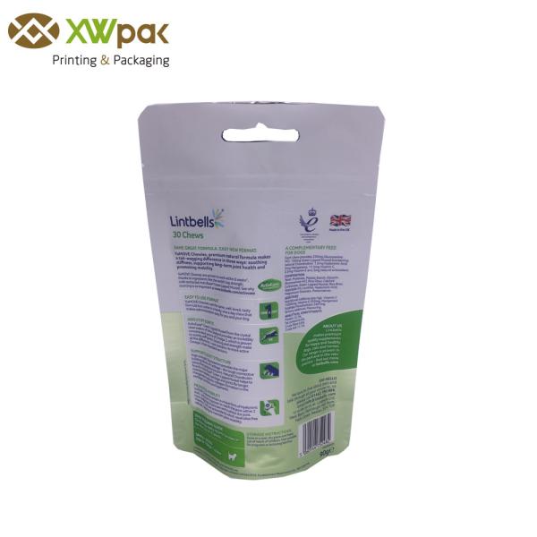 Buy cheap Custom Printed Stand Up Puppy Food Bags With Handle from wholesalers