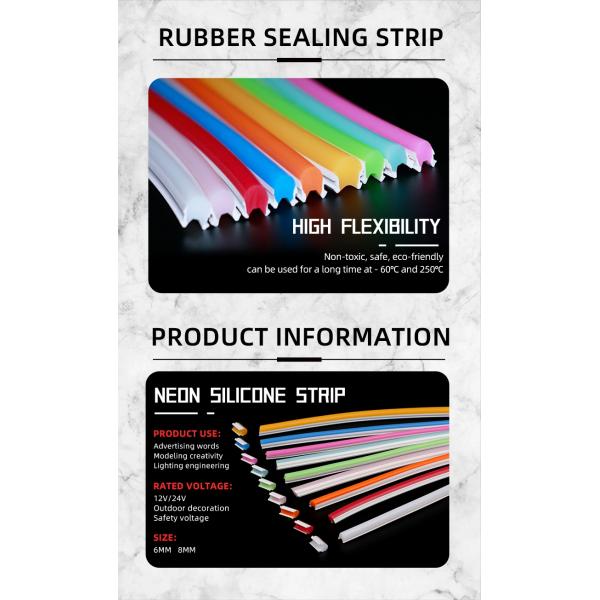 50000 Hours Lifespan Red Blue Red LED Neon Strip Light for Gaming Room Waterproof Flex