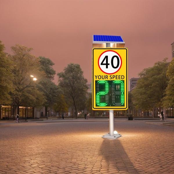 Buy cheap Solar High Quality Led With Radar And Custom Speed Limit Signs from wholesalers
