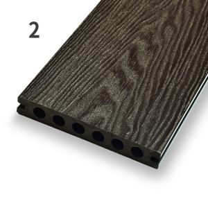 Outdoor Composite Decking Hollow Profile WPC Hollow Decking Boards